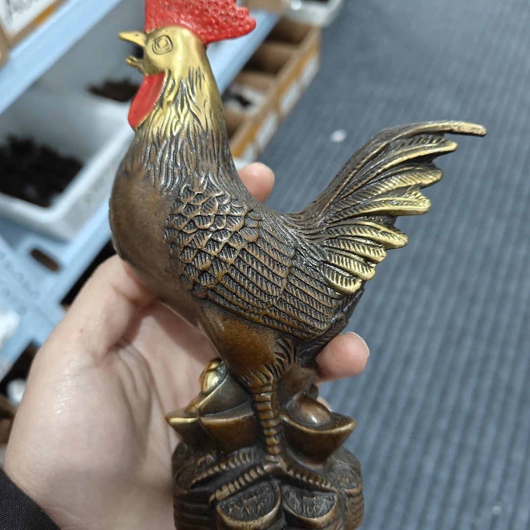 大公鸡铜工艺品A123