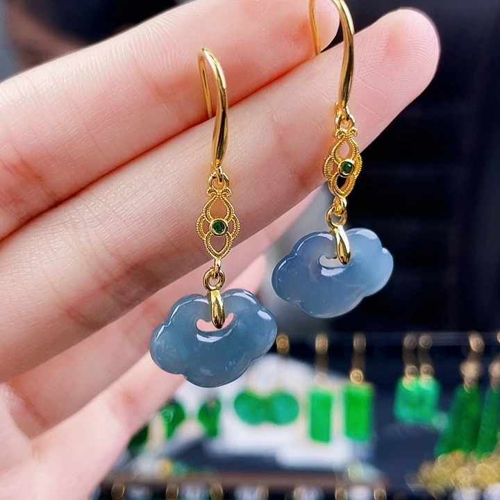 翡翠耳饰未镶嵌饰品