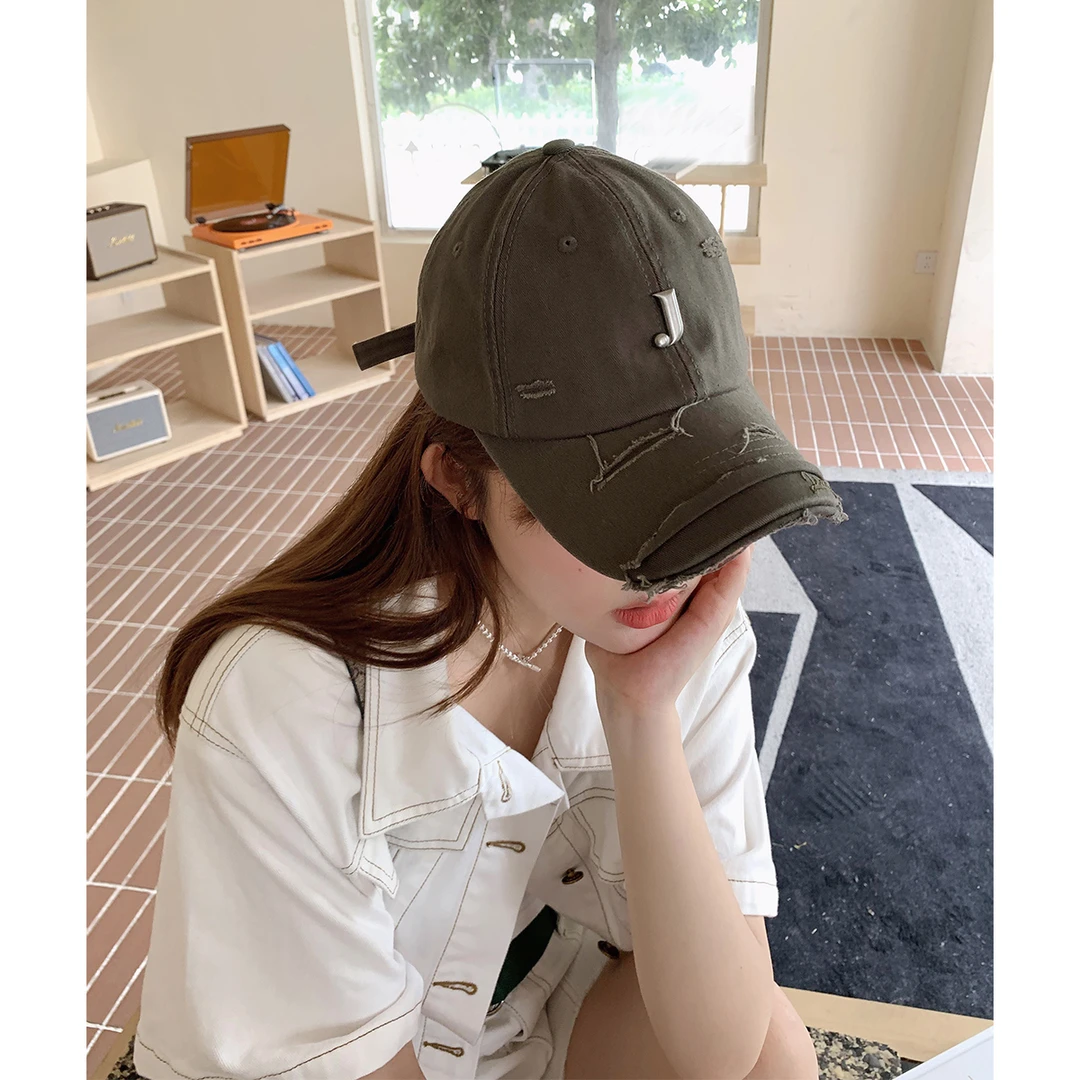 晶咕白标DADATATA 百搭字母J棒球帽