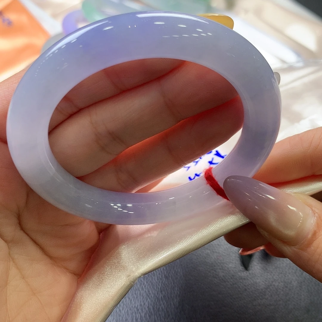 翡翠未镶嵌手镯55圆