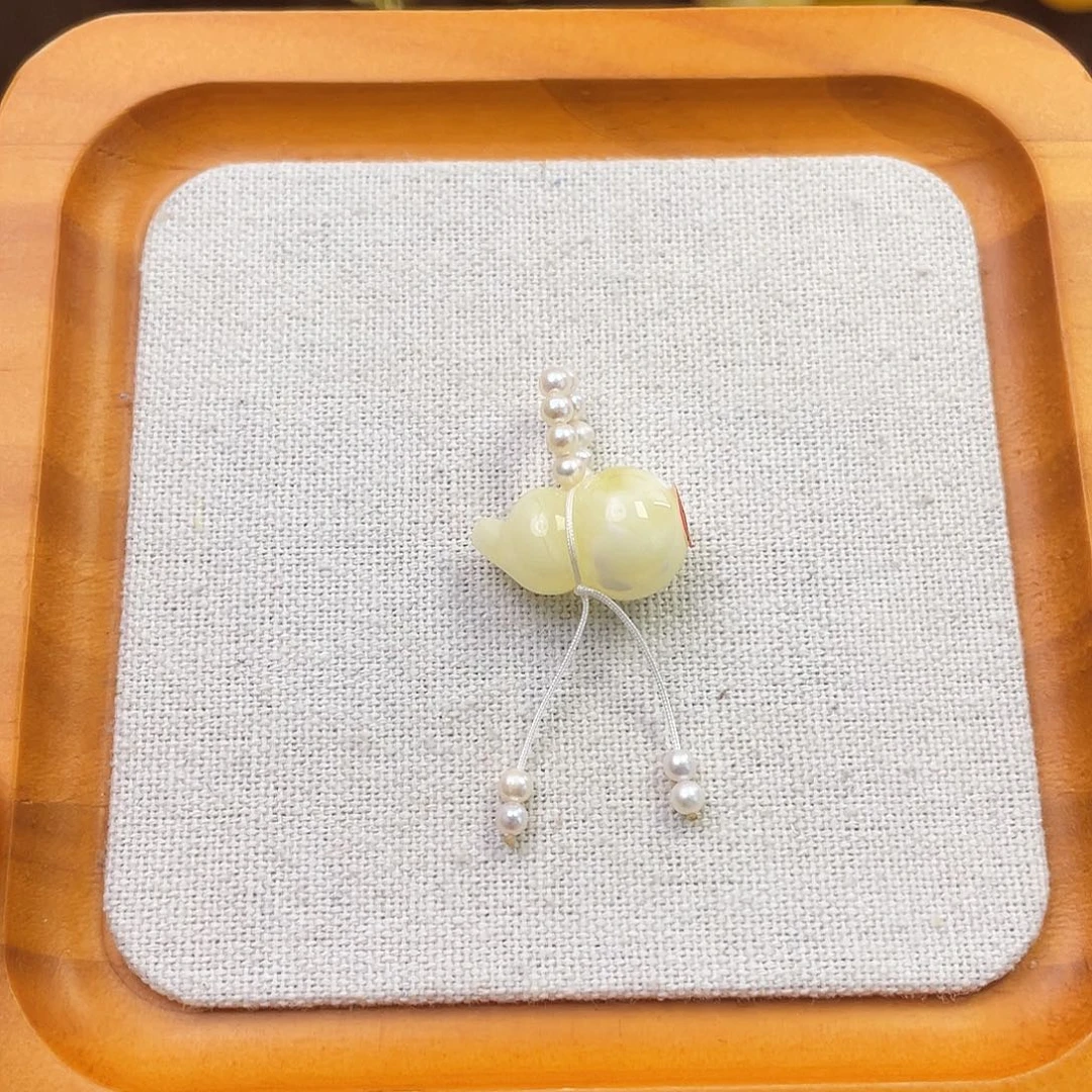 琥珀未镶嵌裸石葫芦
