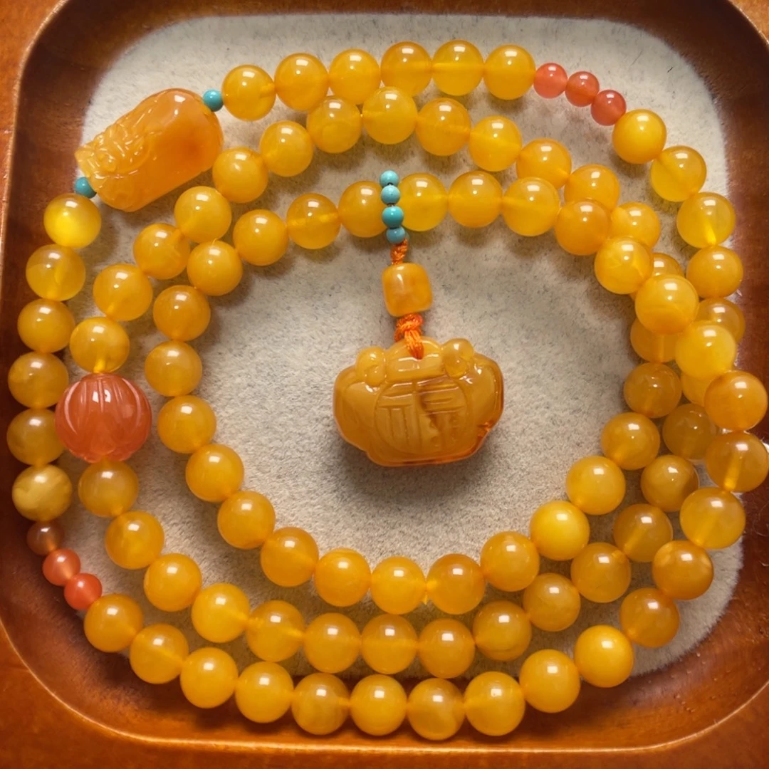 蜜蜡未镶嵌手串蜜蜡