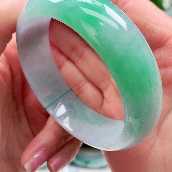 半****翡翠未镶嵌手镯天然翡翠手镯