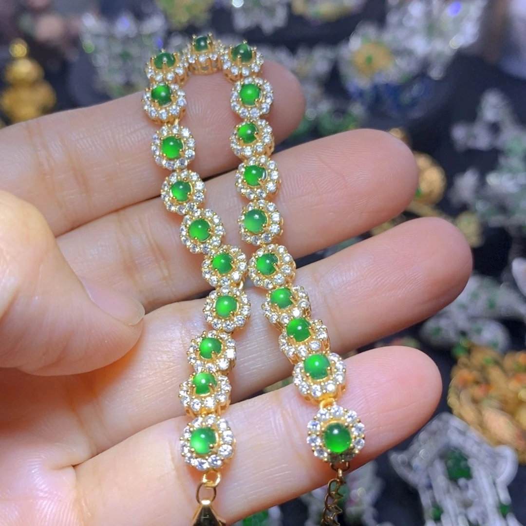 翡翠合金套链天然资源