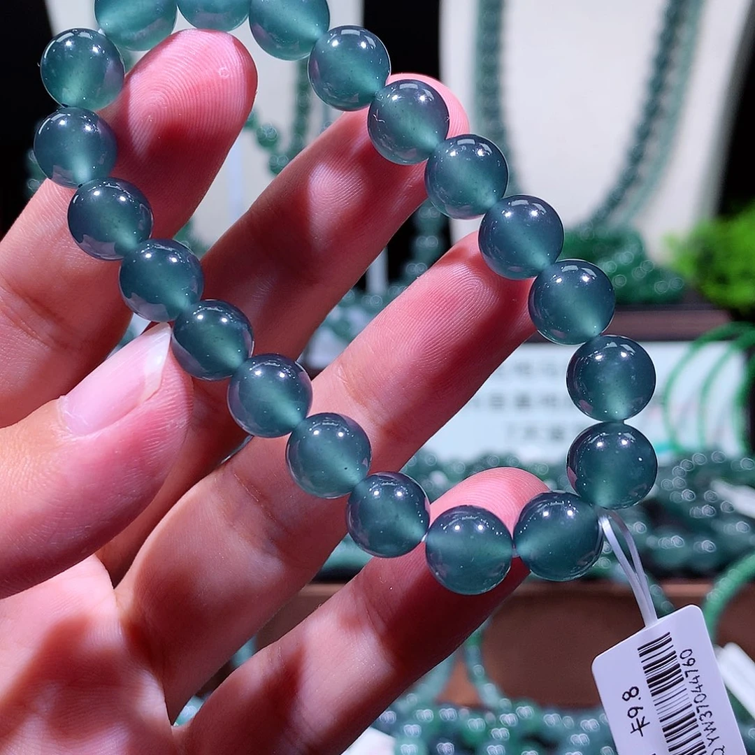 翡翠未镶嵌手链天然a货翡翠手串9.9