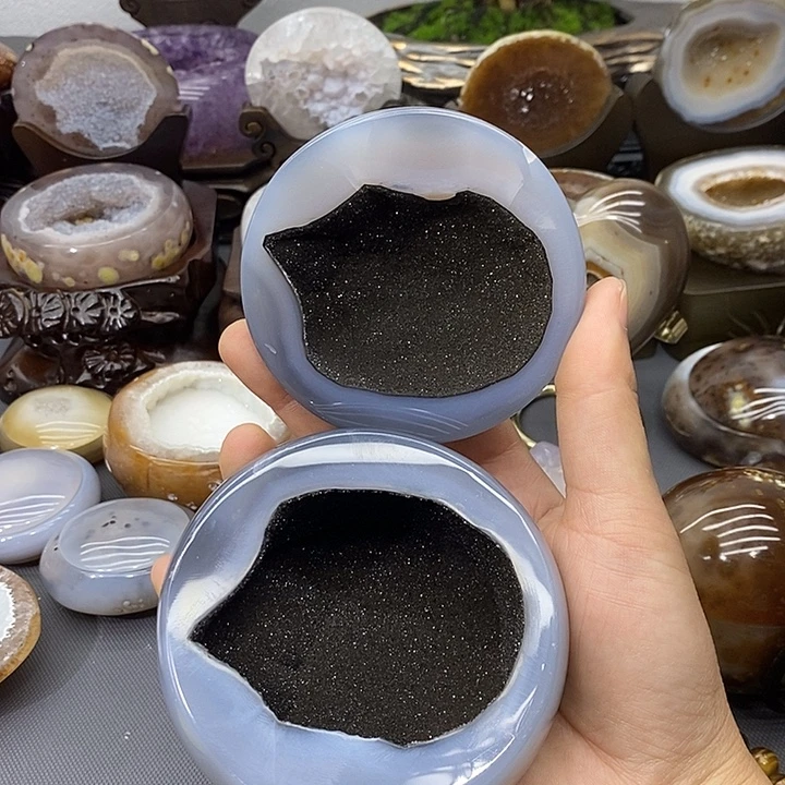 未镶嵌紫晶摆件聚宝盆