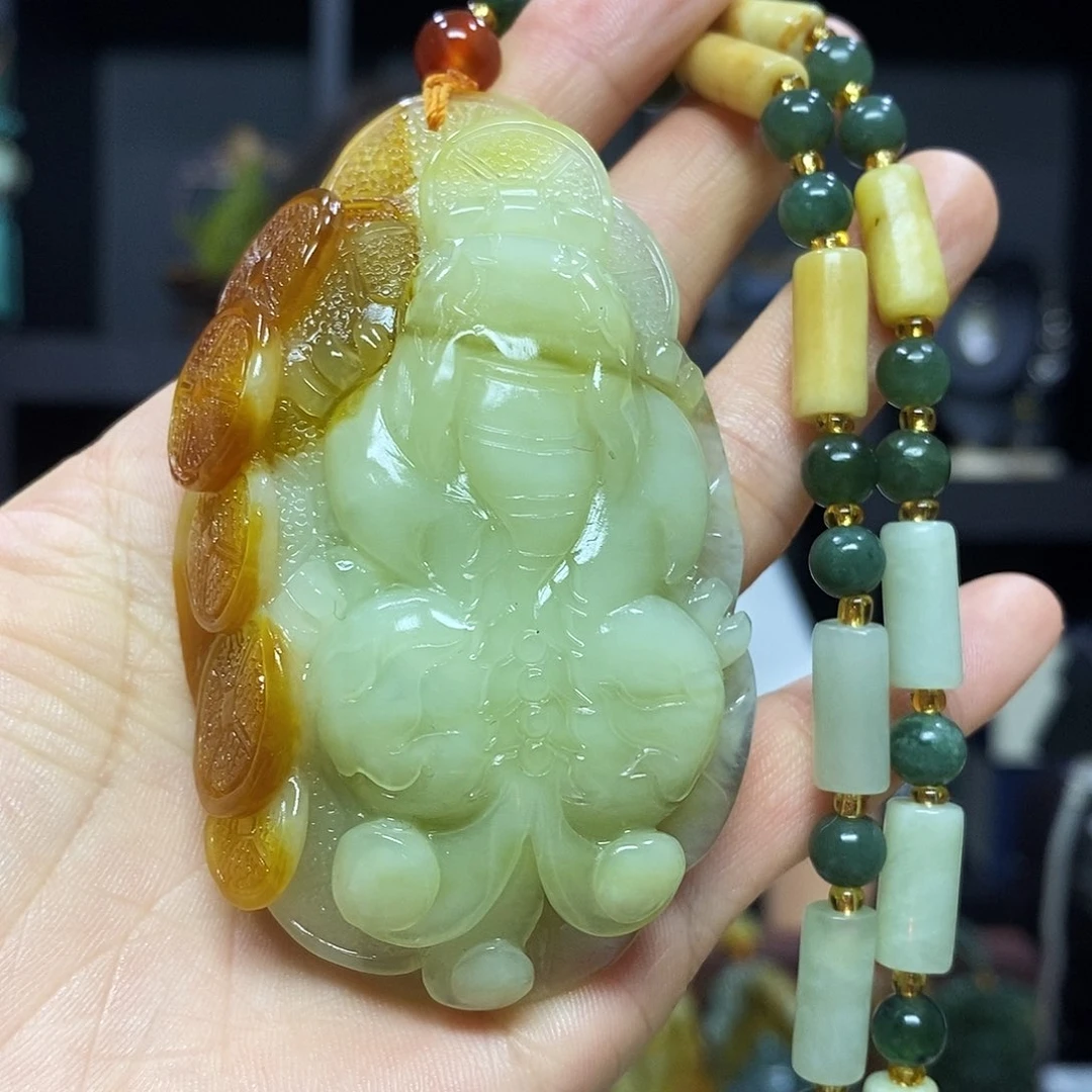 未镶嵌岫玉挂件吊坠