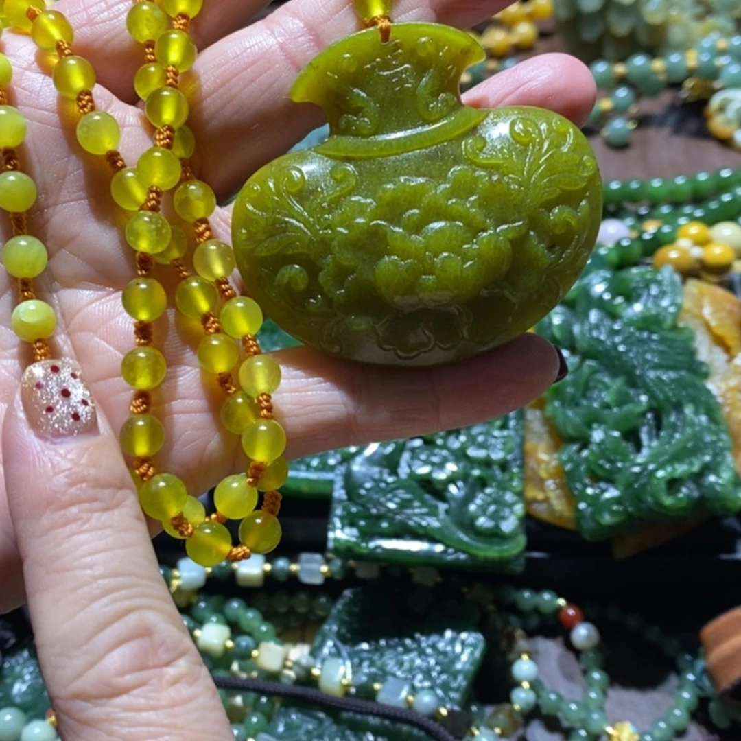 【闪购商品】岫玉毛衣链未镶嵌