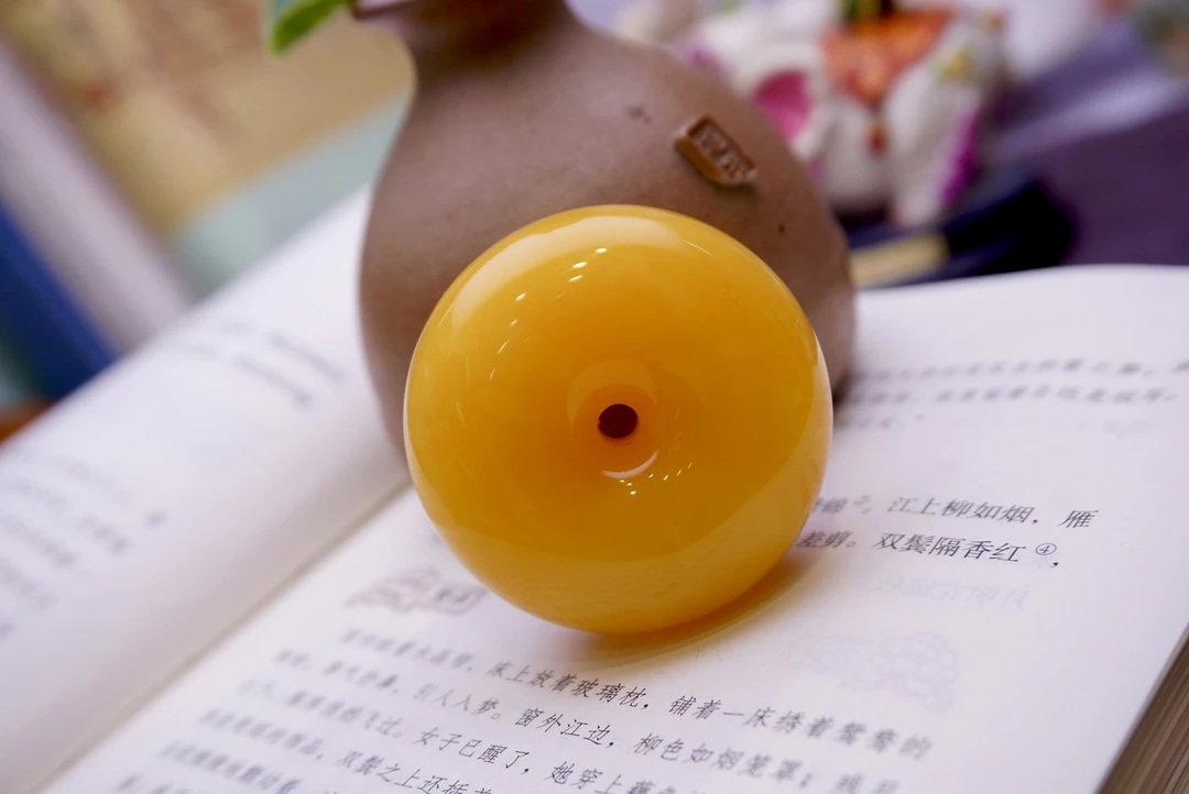 收藏级百搭平安扣吊坠天然蜜蜡