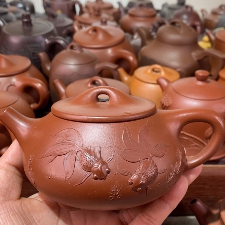 紫砂茶壶微瑕处理一把