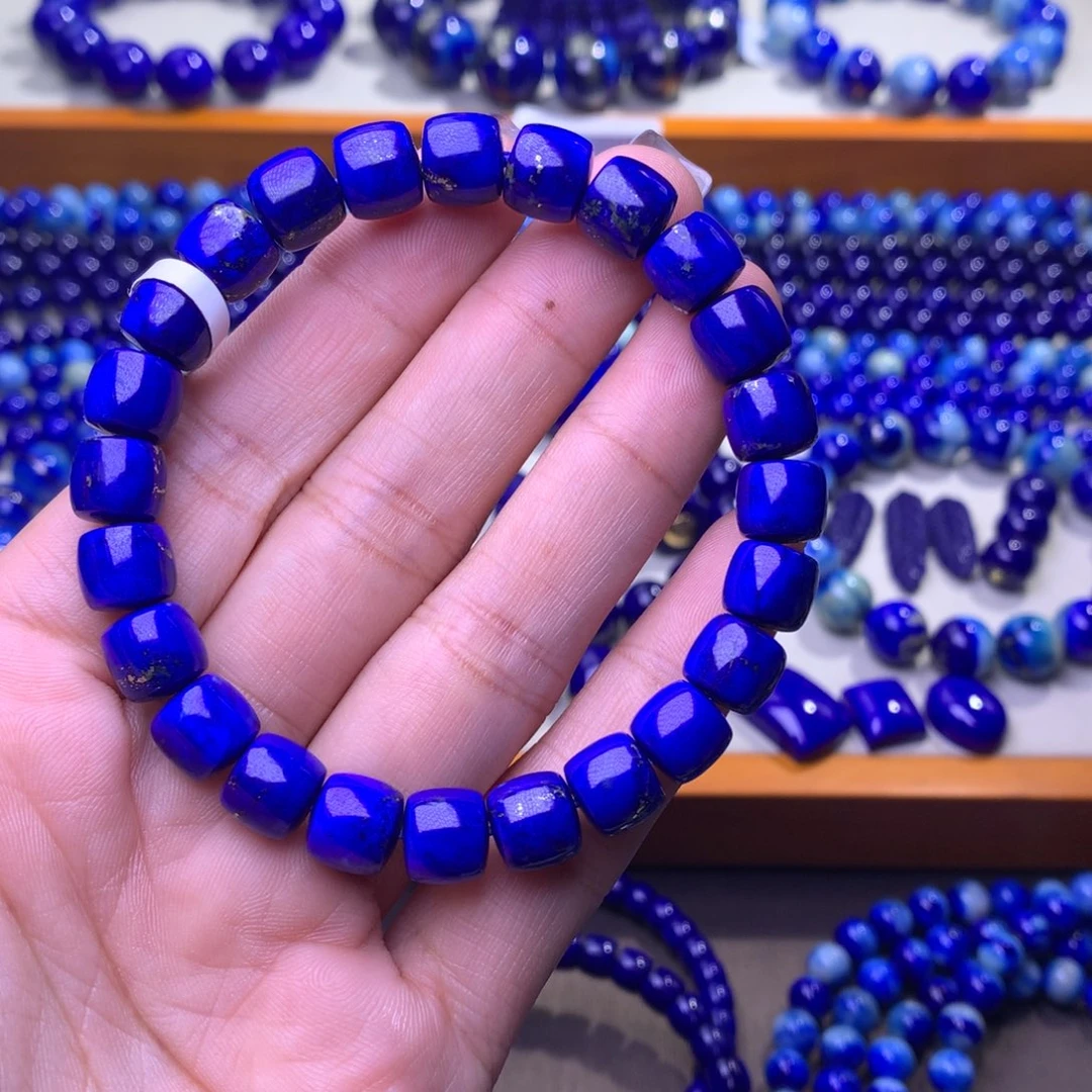 青金石未镶嵌手串9mm