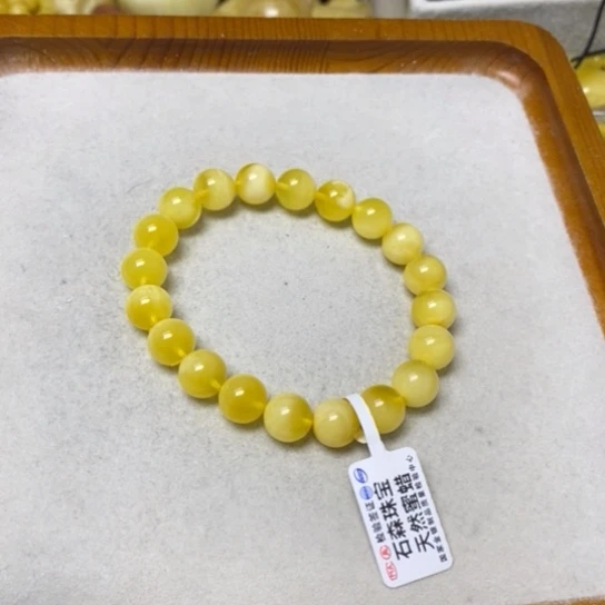未镶嵌蜜蜡裸石手串