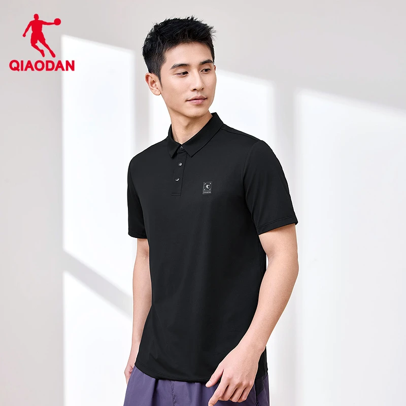 乔丹凉感短袖Polo衫男士2025夏季新款运动透气冰丝翻领短t男上衣
