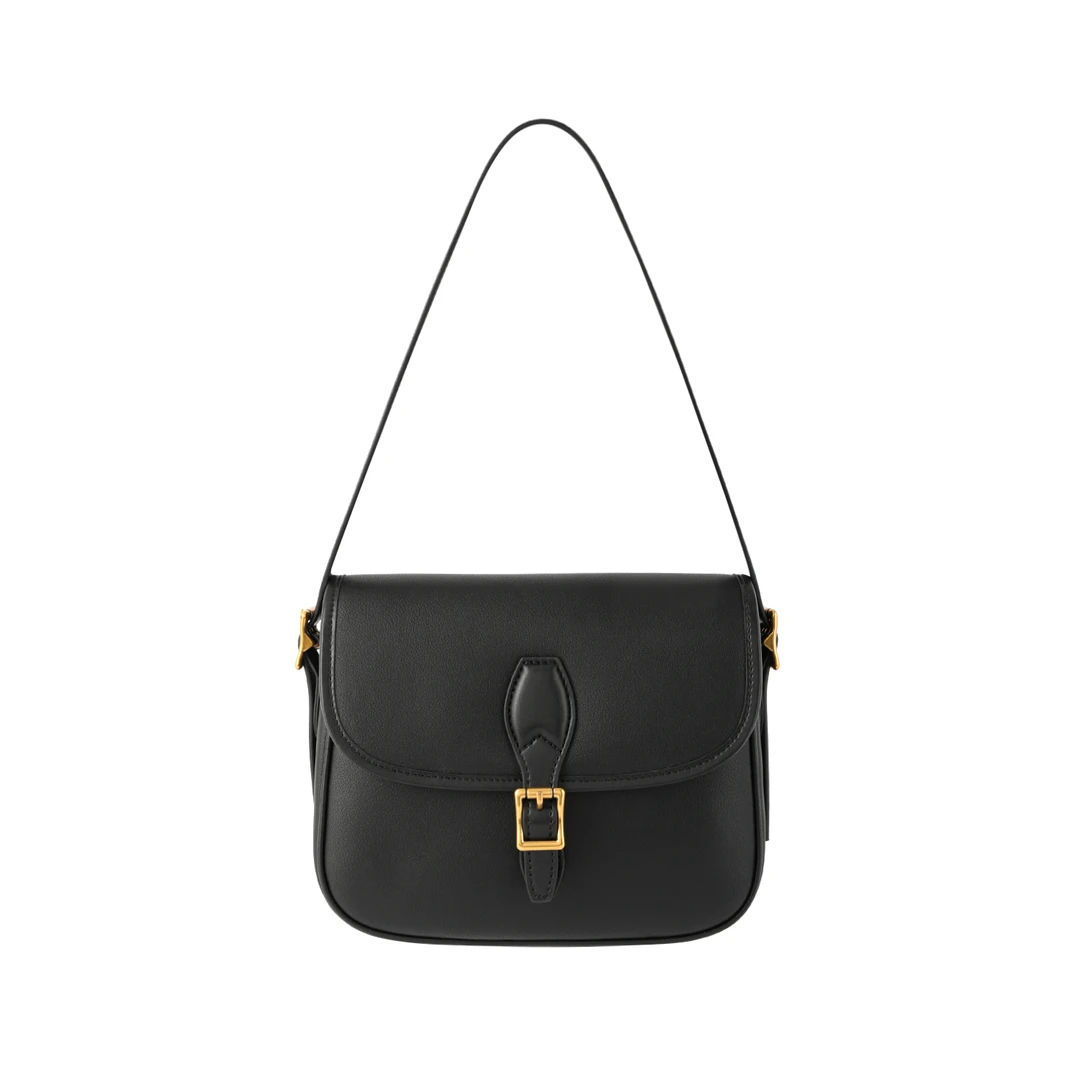 【粉丝回馈】小众设计复古牛皮马鞍包1020-C