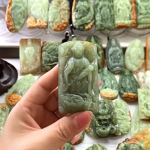 和田玉未镶嵌挂件