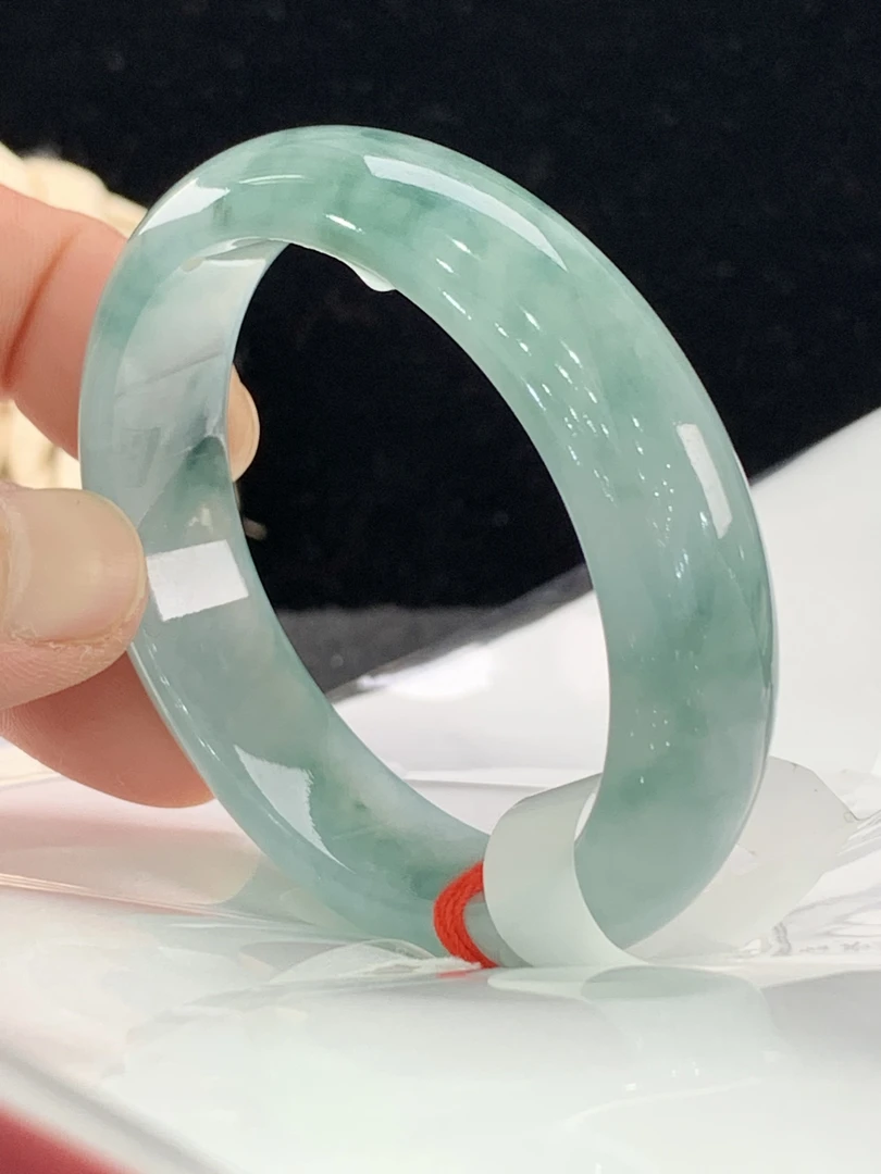 天然缅甸翡翠A货手镯52贵妃0093