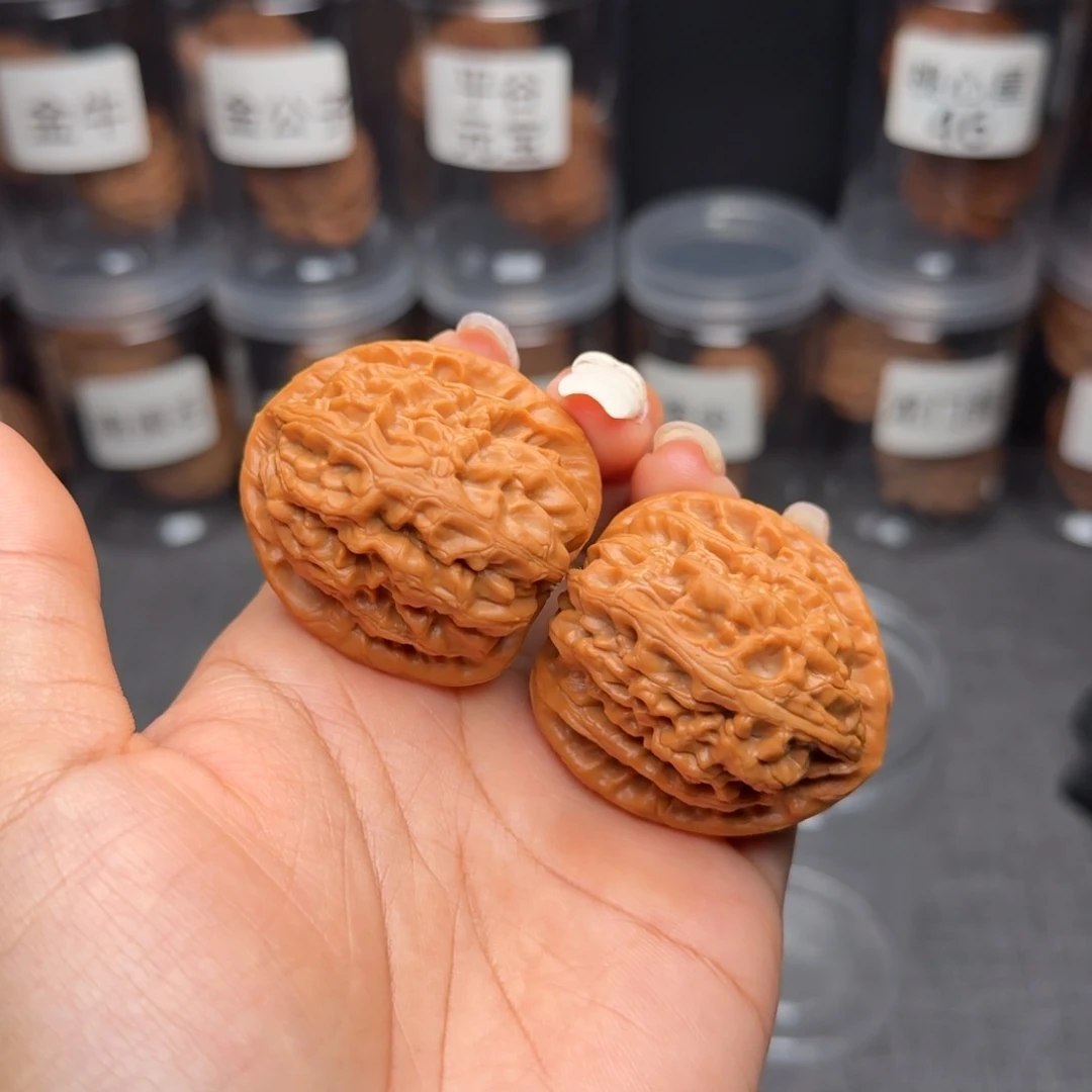 蓝***天文玩核桃把件红锦鲤