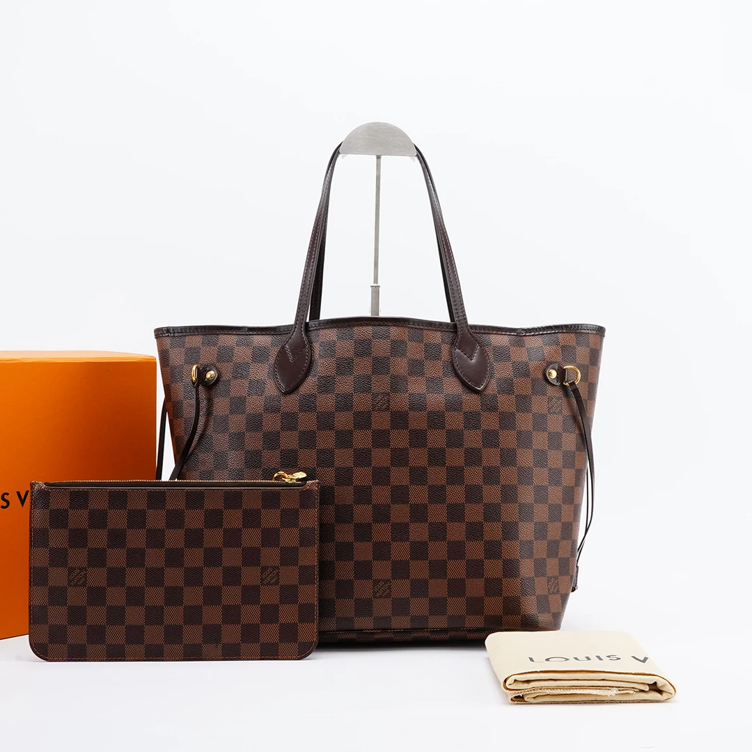 99新 LouisVuitton/路易威登 【一号店】neverfull中号子母袋/98新