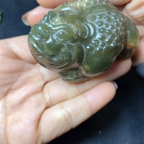 白玉菩提吊坠摆件