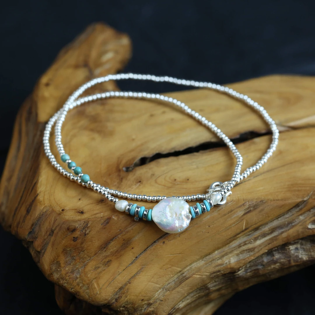 坠链均925银 手工气质百搭简约时尚项链