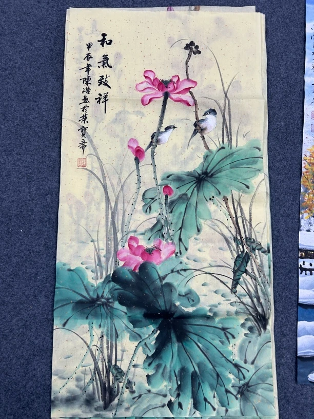 三尺写意精品荷花100/50