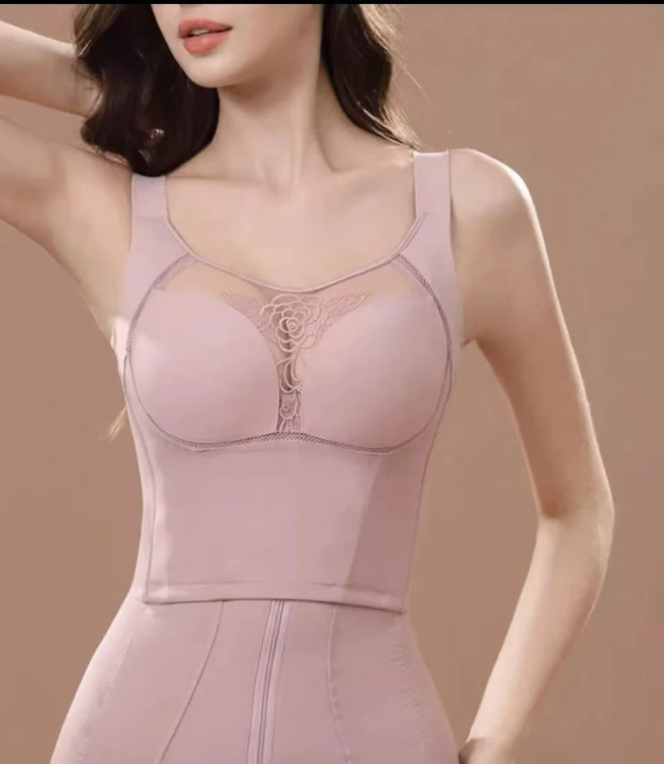 十排扣长文胸全塑型包副乳美背无痕身材管理塑身内衣大胸显小显瘦