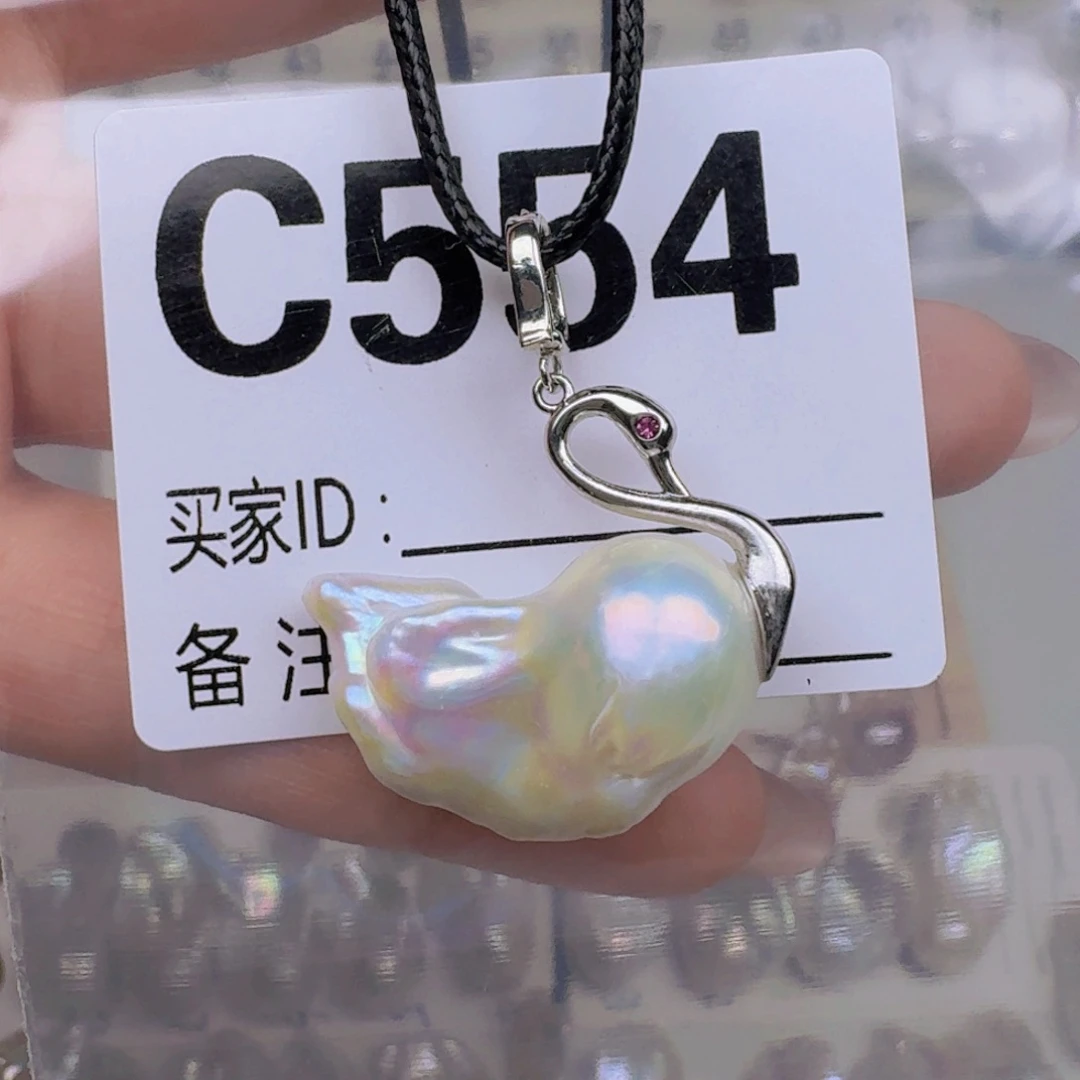 银S925镶嵌淡水珍珠耳饰