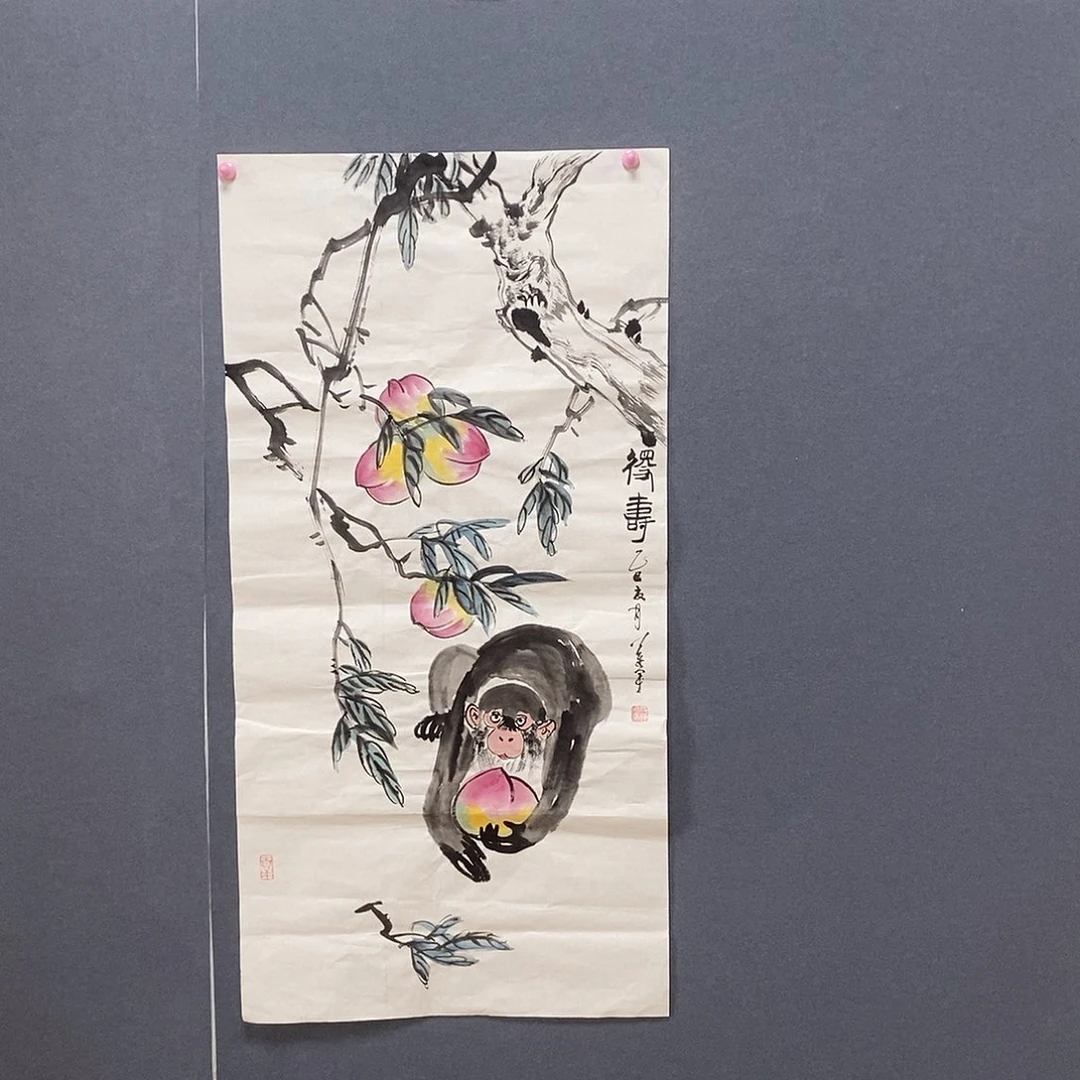 国画50/100段莲军手绘画芯