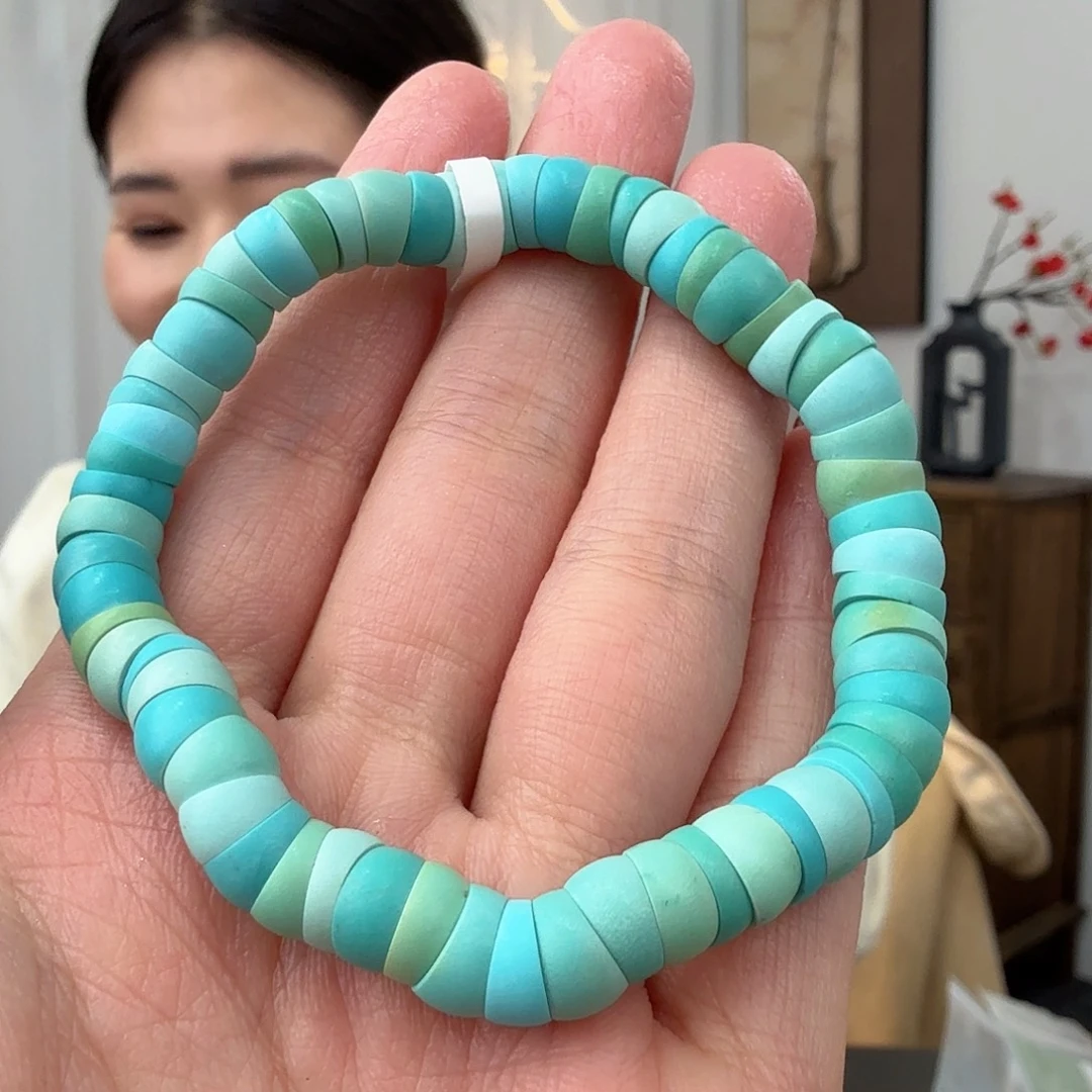 大***花绿松石未镶嵌珠宝奇石