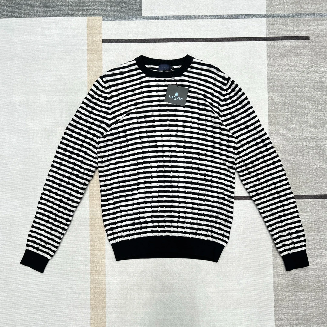 全新未使用 LANVIN 春秋针织套头常规针织衫毛衣四季通用