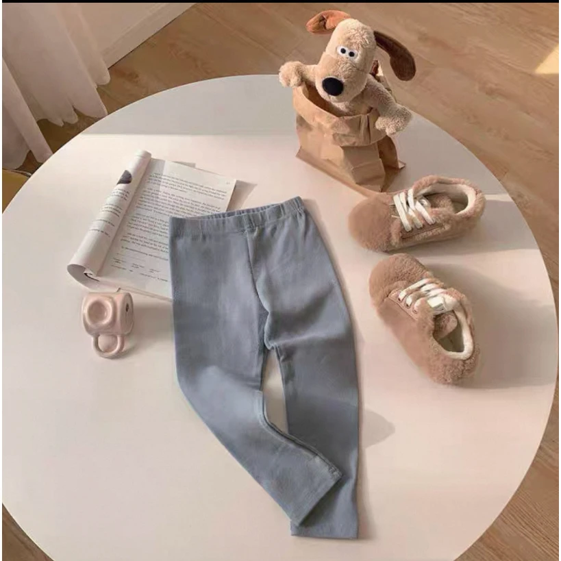 预 【熊】28号-加绒侧面带帽小熊头儿童休闲风纯色卫裤 货号9681