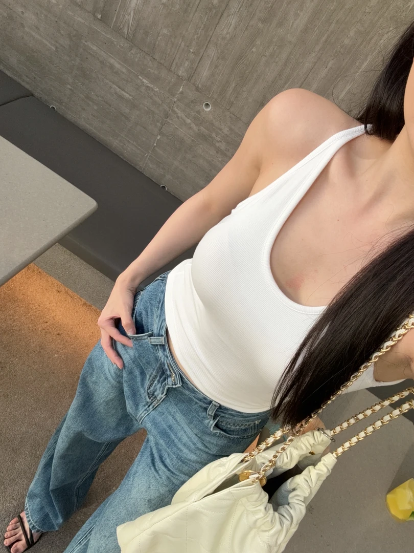 KANADI欧美风自带胸垫显瘦背心K0677打底
