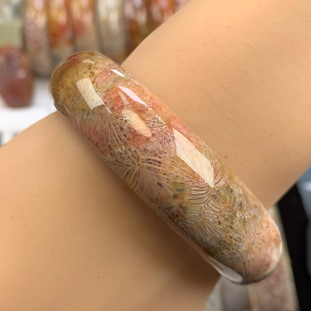【闪购商品】硅化珊瑚（珊瑚玉）手镯未镶嵌56