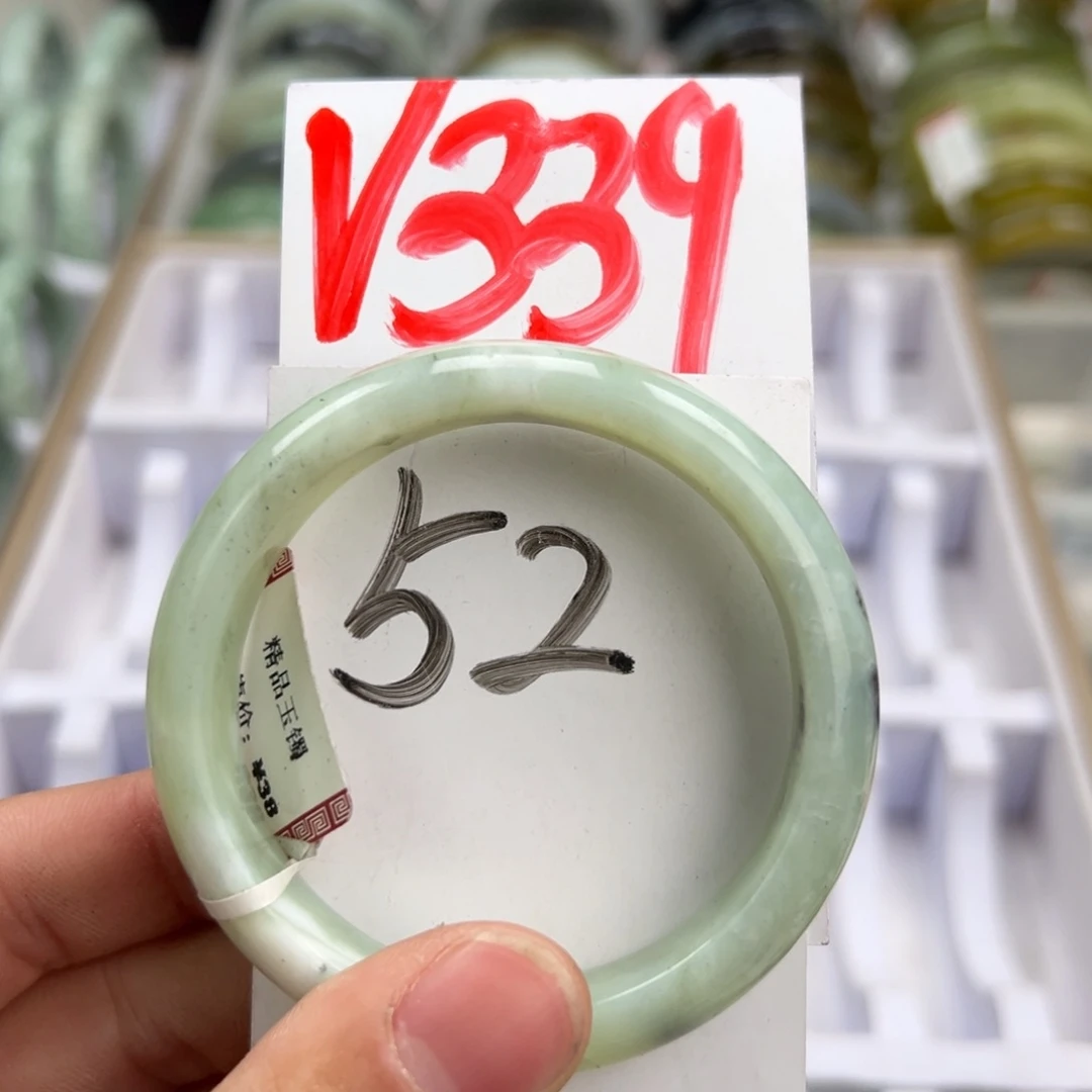 岫玉手镯未镶嵌天然岫玉微瑕