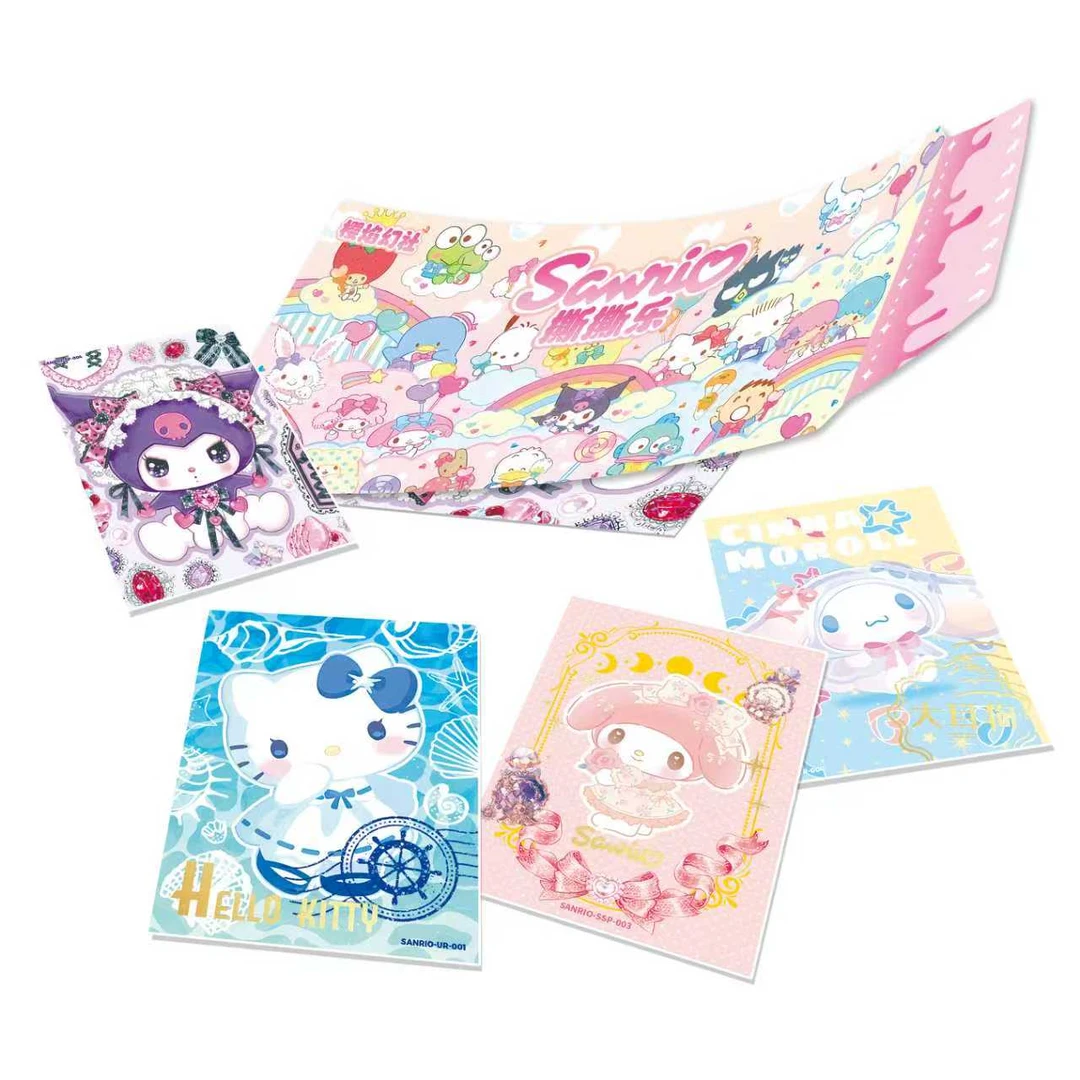 【玩法集合】樱焰幻社三丽鸥明星家族撕撕乐卡牌默认代拆