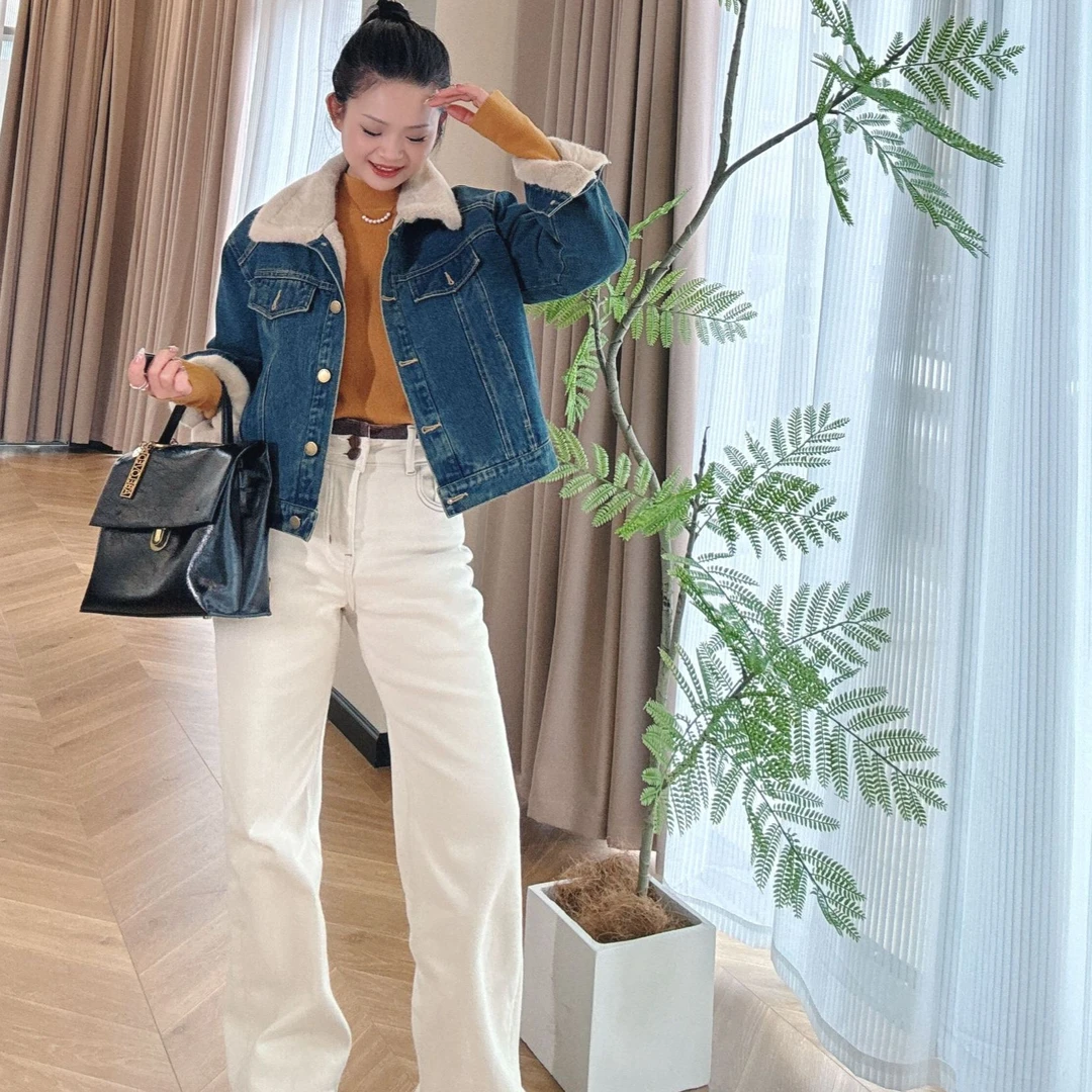 【PGXIAOM】小二定制米色阔腿裤(弹力，磨毛)KZ9610