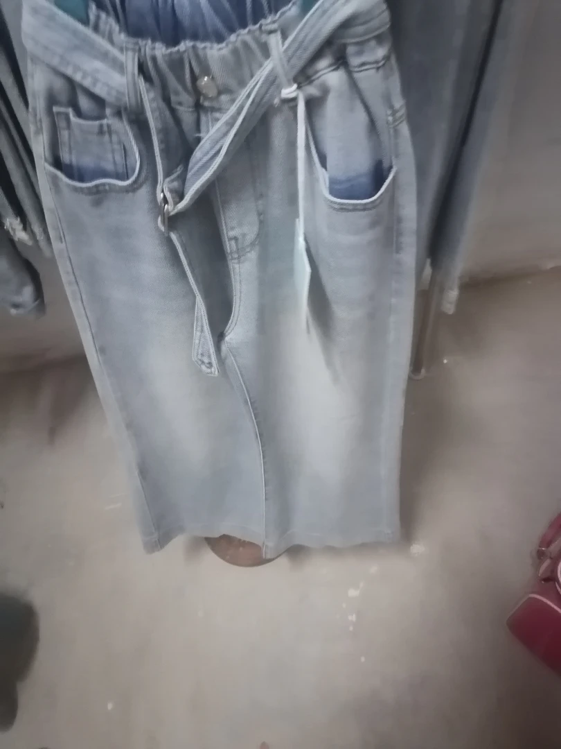 女童春款牛仔阔腿裤