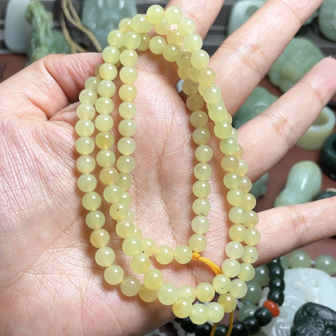 和田玉手串未镶嵌