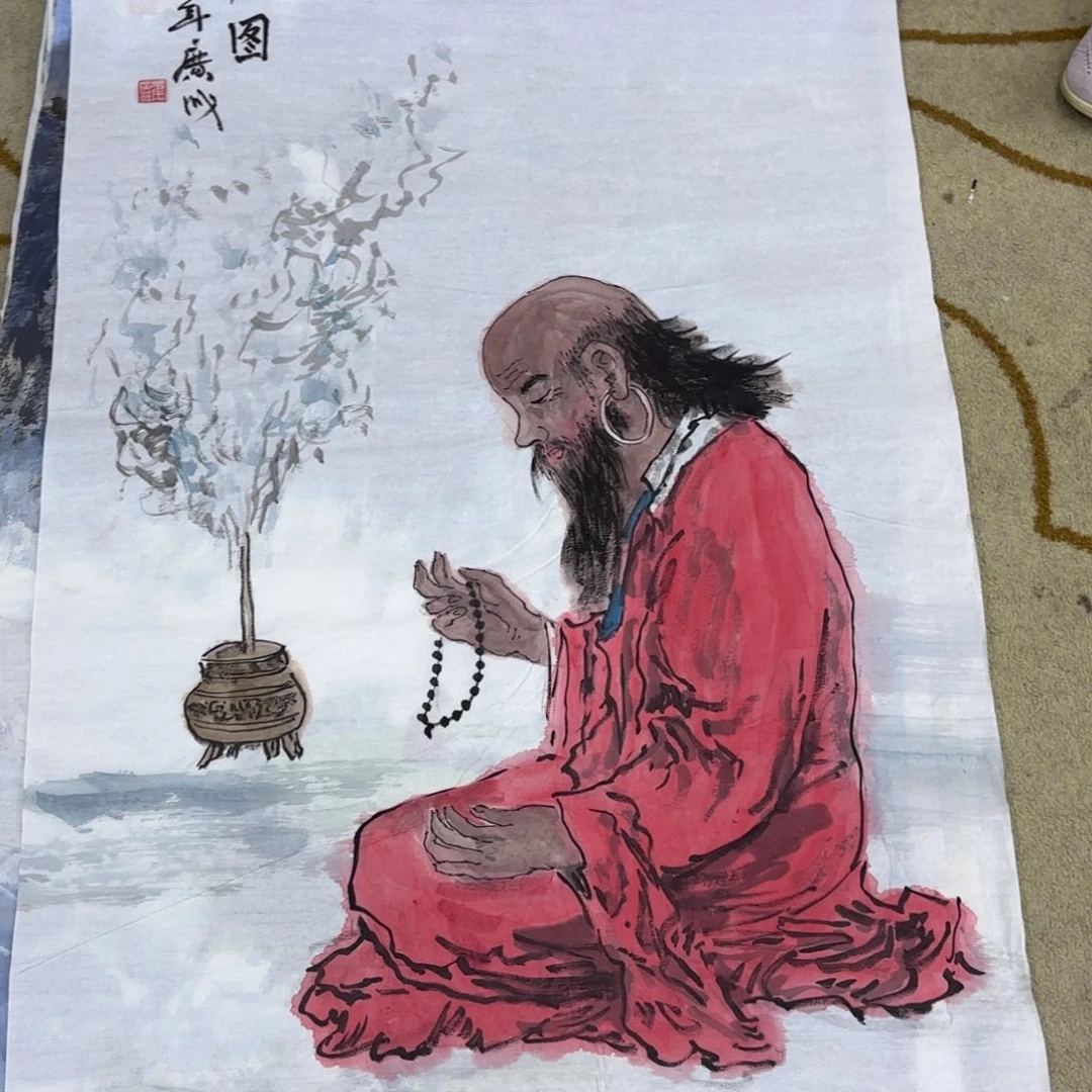 国画崔广成老师四尺作品刘