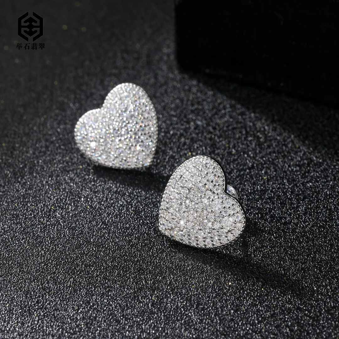 925银莫桑石银制品 TH0927-9819-012莫桑钻耳饰(一对/多样性)H