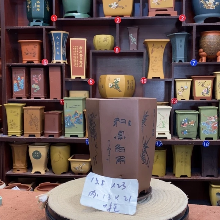 紫砂花盆紫砂陶艺