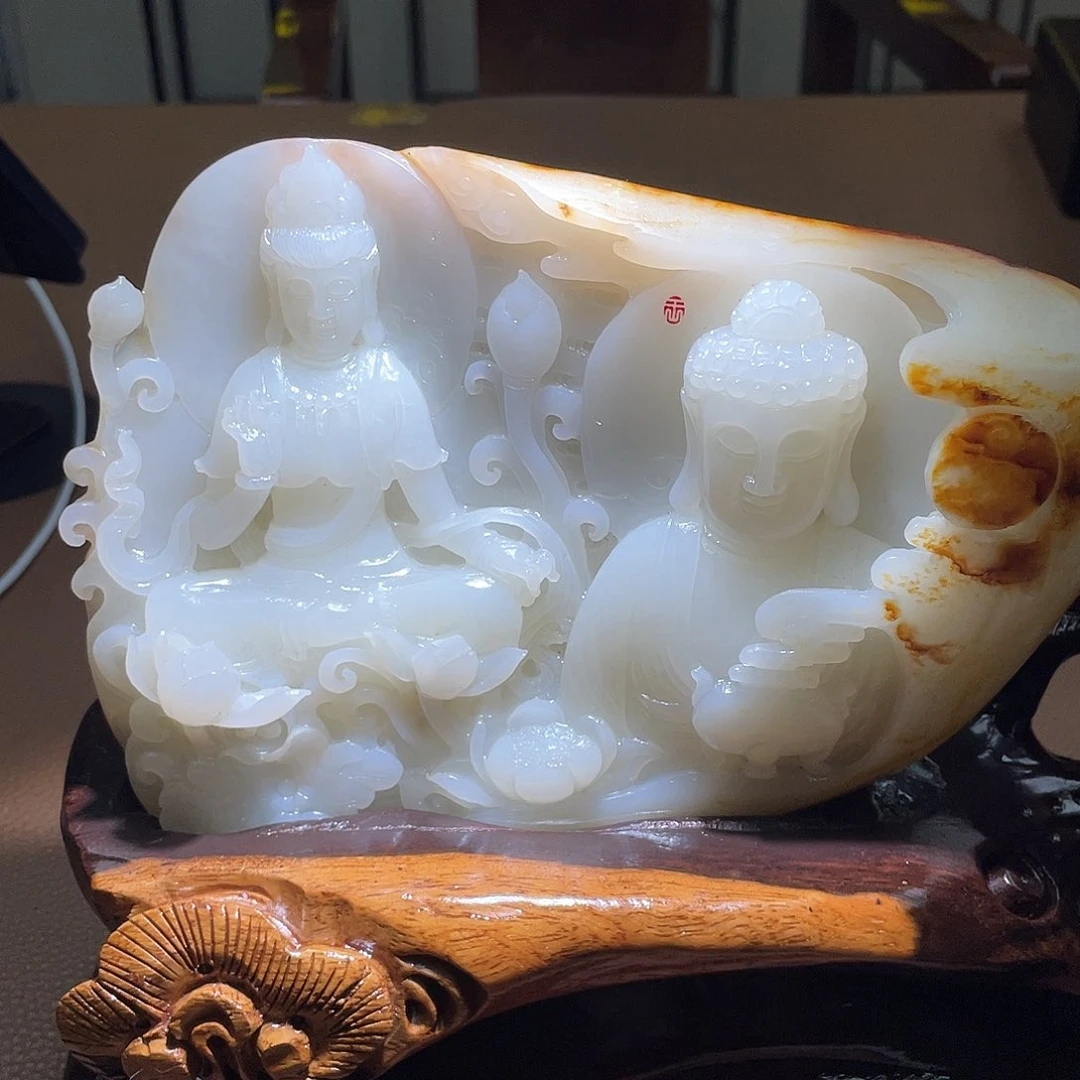 和田玉未镶嵌颈饰D1
