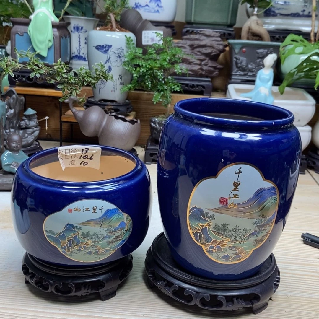 瓷片陶瓷花盆陶瓷艺术