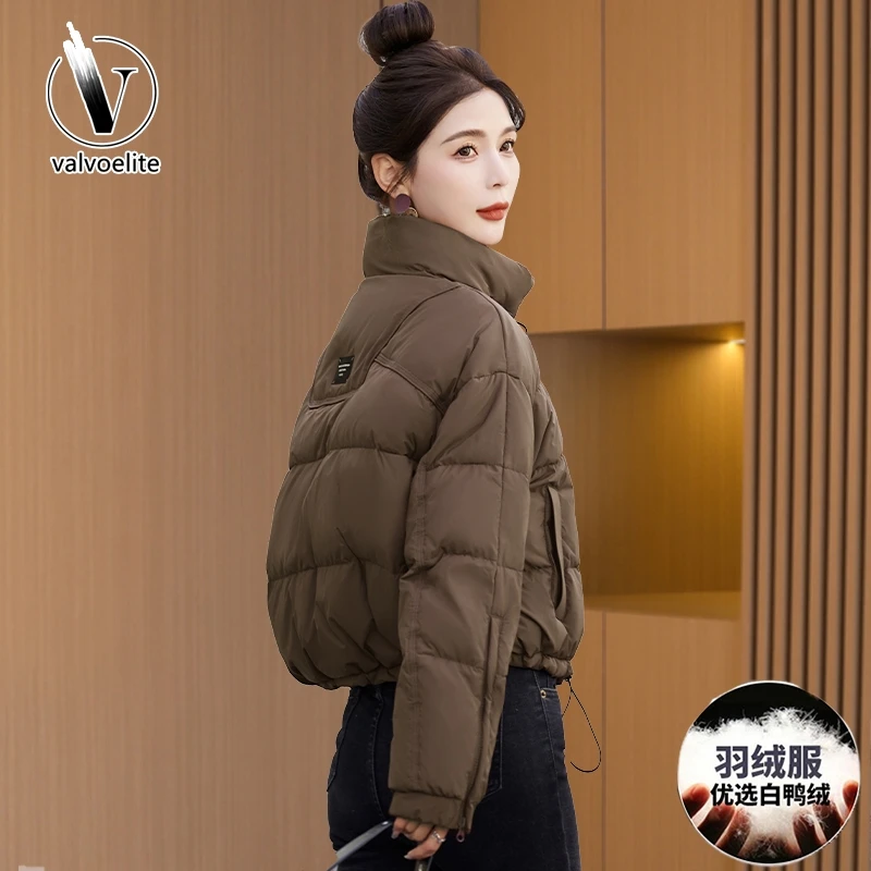 VALVOELITE短款羽绒服女秋冬2024新款时尚洋气设计感棉服流行爆款