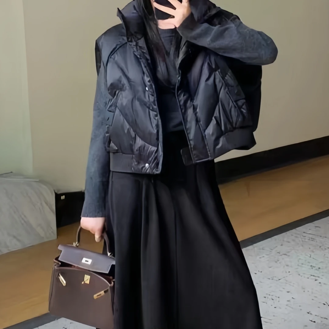 Z.X 设计款短款厚马甲 3019（B6）