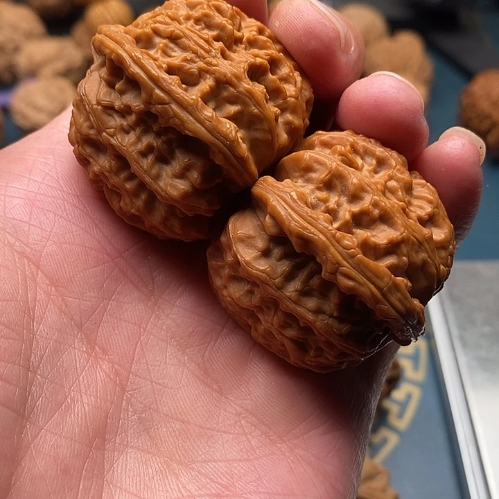 文玩核桃白狮子39全品