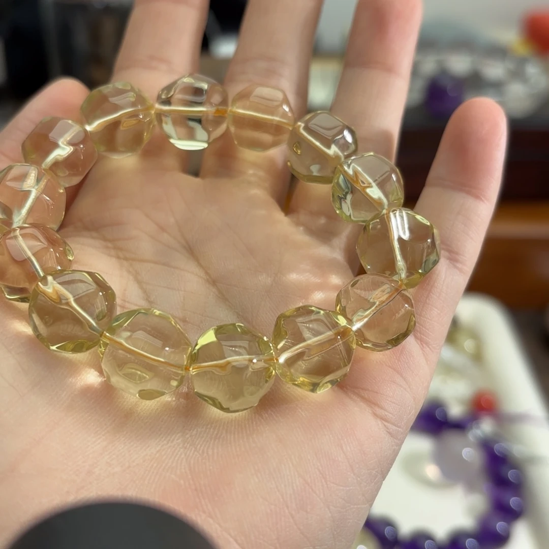 未镶嵌手链水晶黄水晶