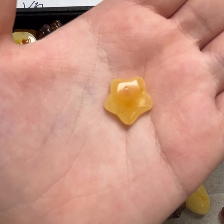 琥珀颈饰未镶嵌天然蜜蜡配件