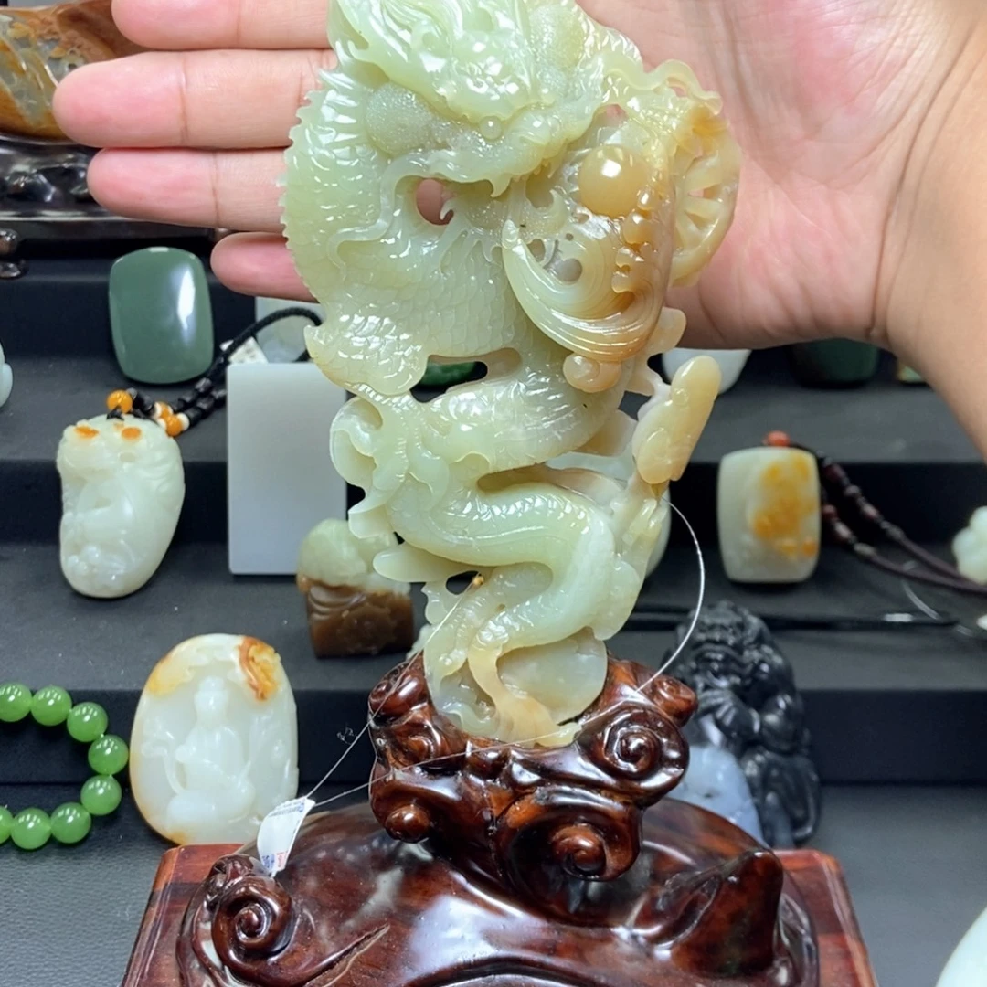 和田玉未镶嵌摆件