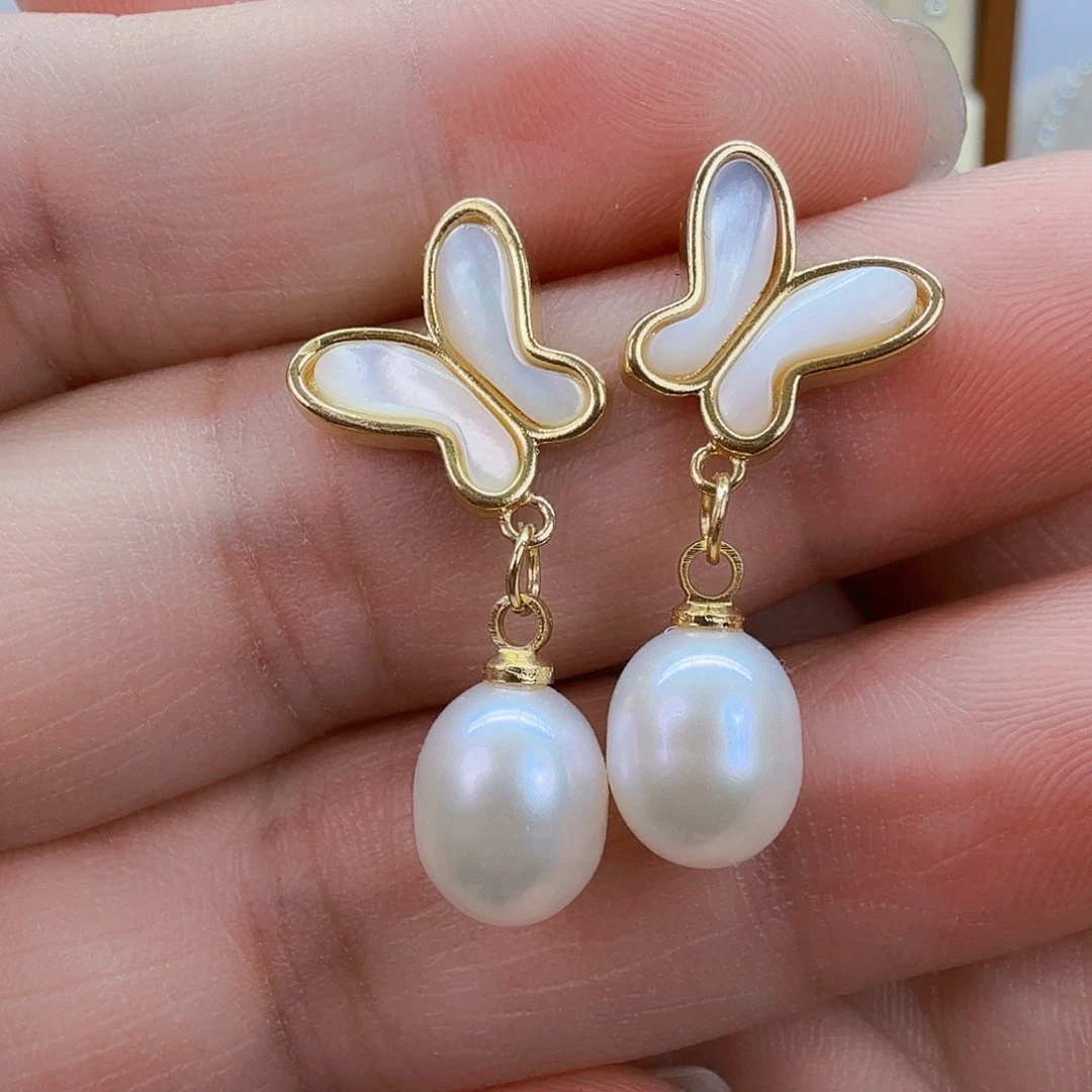 淡水珍珠未镶嵌耳饰